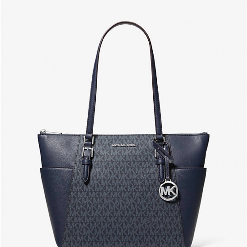 Michael Kors Dark Blue Signature Tote